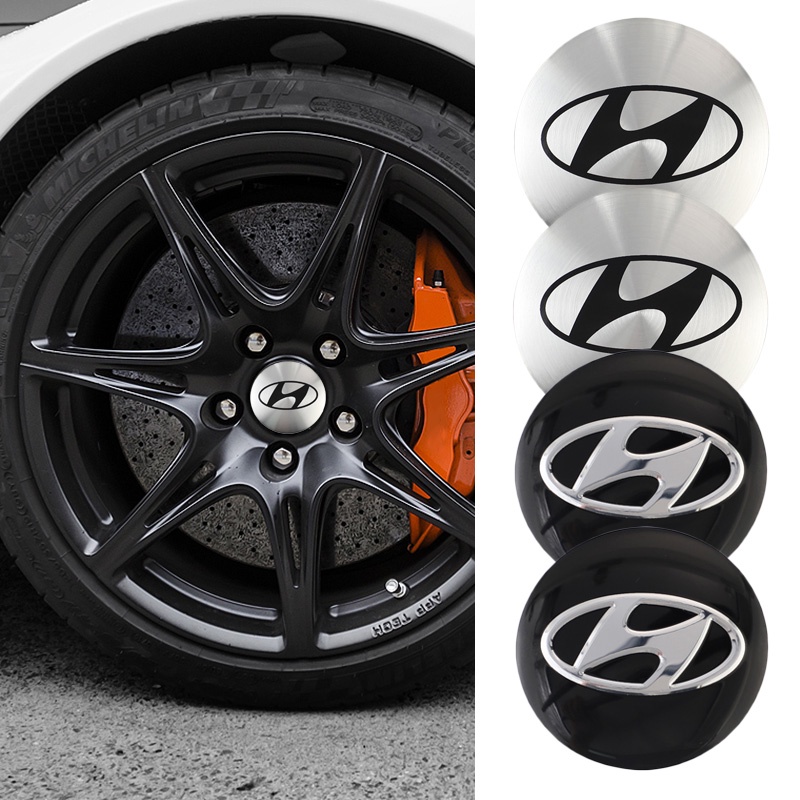 Set 4 Nắp Đậy Trục Bánh Xe 56mm Cho Hyundai I30 I20 IX35 I40 Tucson Getz Sonata Veloster Elantra