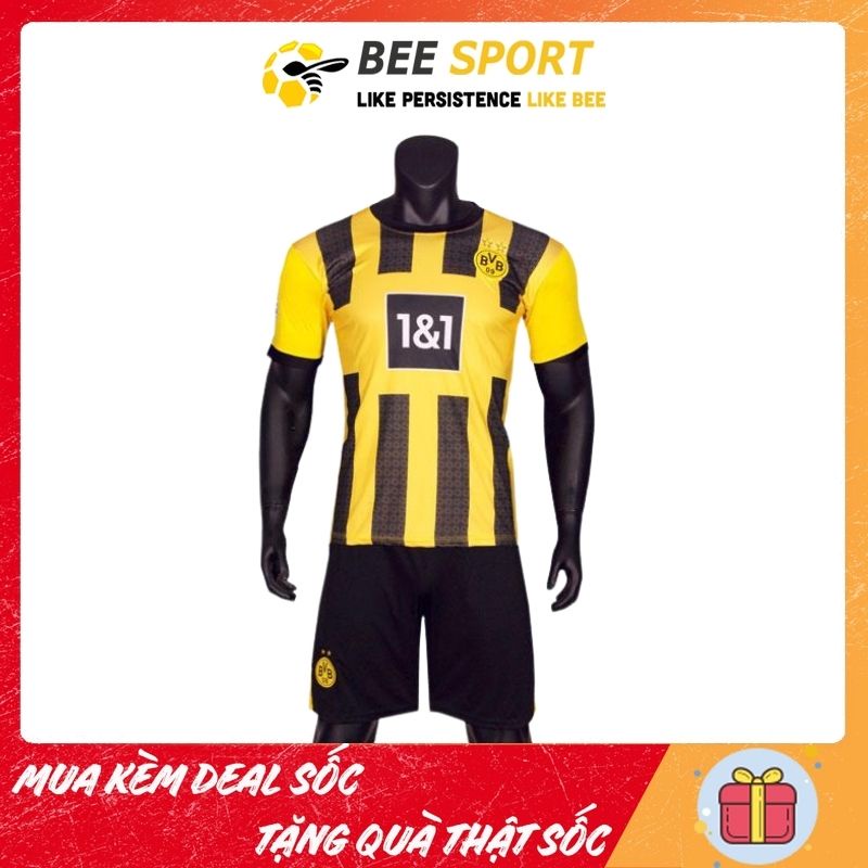 Áo bóng đá clb Borussia Dortmund - Áo đá banh thun lạnh cao cấp, thấm hút, thoáng mát, bền màu