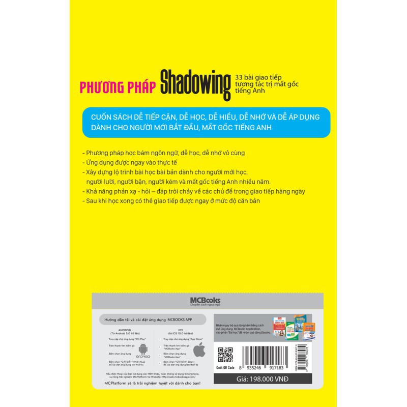 Sách - Phương Pháp Shadowing – 33 Bài Giao Tiếp Tương Tác Trị Mất Gốc Tiếng Anh