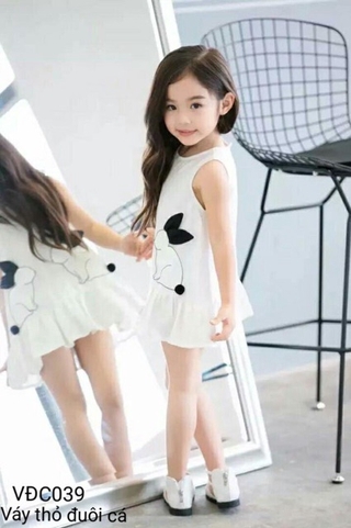 Váy thỏ đuôi cá siêu cute cho bé gái