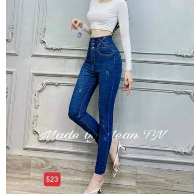 .8 mẫu quần jean nữ lưng cao, cao cấp chất lượng y hình 100% hàng chuẩn shop jean dày dặn pó co giãn.