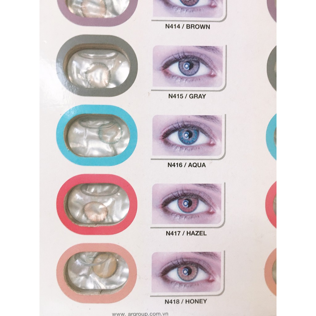 Lens màu 3 tháng Neo Cosmo- kính áp tròng màu chính hãng Hàn Quốc từ 0 đến -10 độ- Tặng khay.