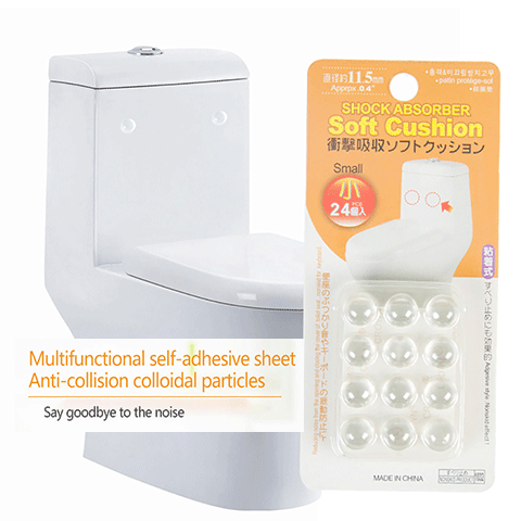 Bộ 24 miếng đệm không gây tiếng nhựa resin tổng hợp mềm chống va chạm và trượt cho phòng tắm