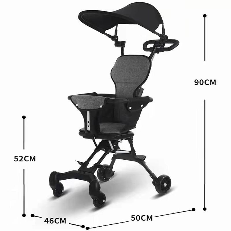 Xe đẩy cho bé, xe đẩy gấp gọn 2 chiều đi du lịch cho bé siêu gọn nhẹ bền mẫu mới 2021