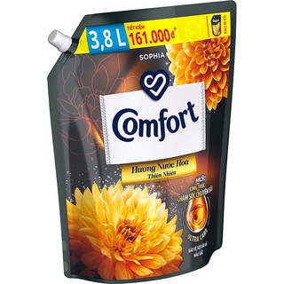 Nước xả vải Comfort hương nước hoa thiên nhiên sophia túi 3.8 lít