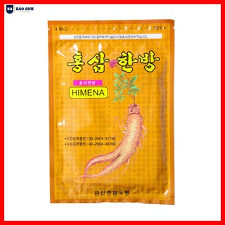 Cao dán sâm Himena Hàn Quốc [ COMBO 10 BỊCH ] 20miếng/túi Loại Tốt - BẢO ANH