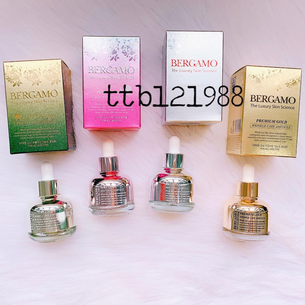 Serum + Kem Mặt + Set Serum The Luxury Skin Science Bergamo (Mẫu Mới) | BigBuy360 - bigbuy360.vn