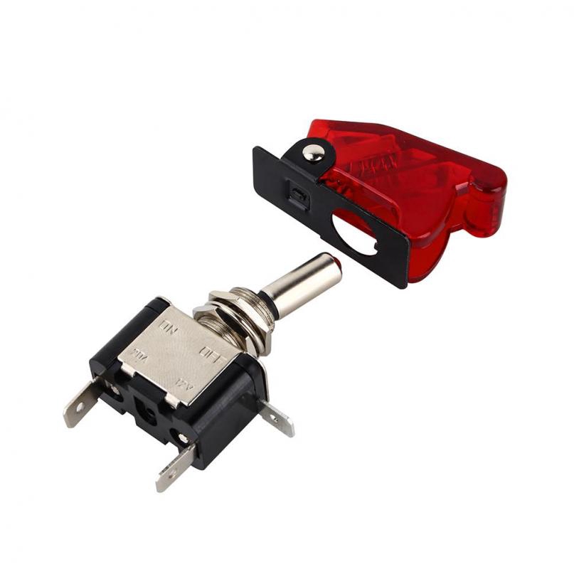 Công tắc On/OFF 12V 20A đa năng gắn xe oto có nắp đậy an toàn