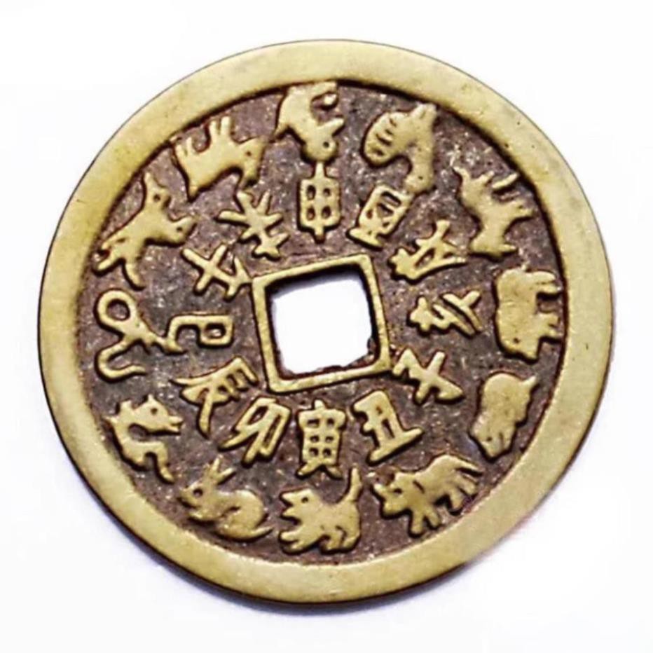 Đồng tiền xu Thái Tuế, tiền 12 con giáp, tiền Áp Tuế bằng Đồng | BigBuy360 - bigbuy360.vn