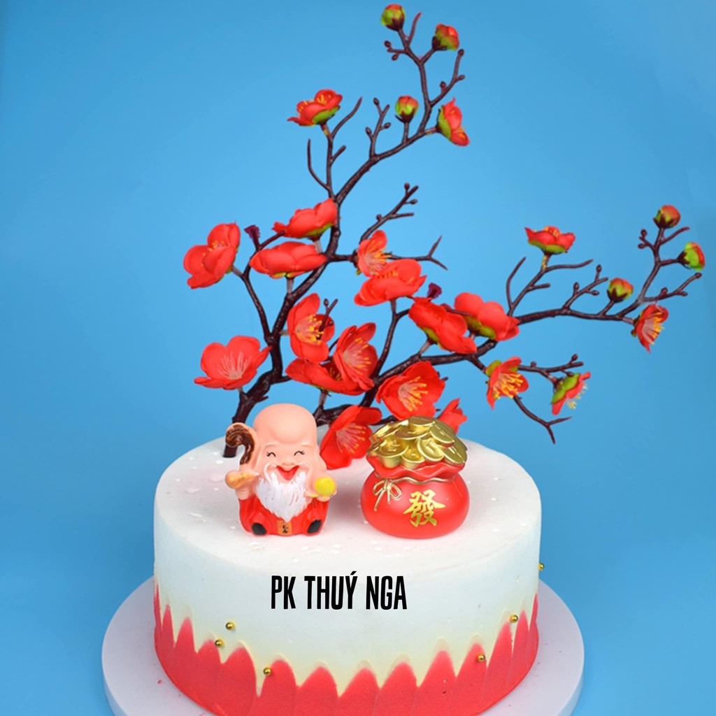 Hũ Tiền Vàng Trang Trí Bánh Kem