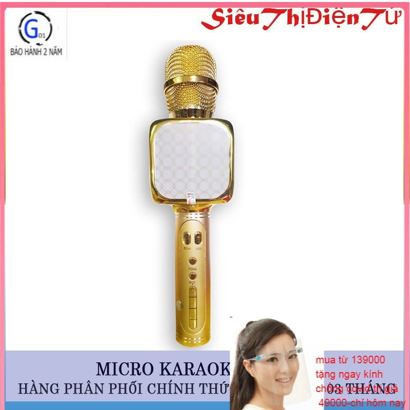 MIC KARAOKE YS69 3 IN 1 - MICRO CẦM TAY TIỆN LỢI CA HÁT KHI KẾT NỐI BLUETOOTH