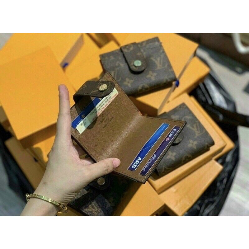 Ví cúc LV full box rút