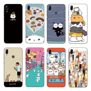 Ốp lưng hoạ tiết hoạt hình mèo cho Asus Zenfone Max Pro M2 ZB631KL / ZB633KL