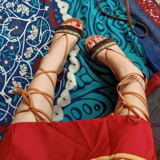 GIÀY SANDAL CỘT DÂY THỔ CẨM
