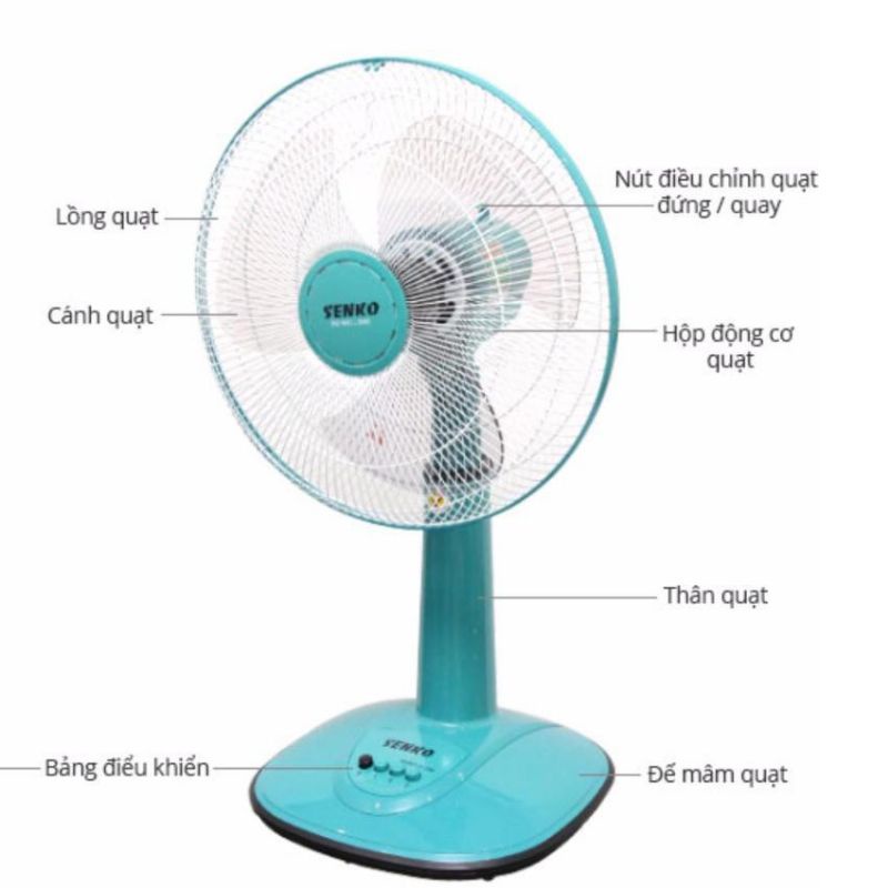 Quạt lỡ senko thân nhựa L1338