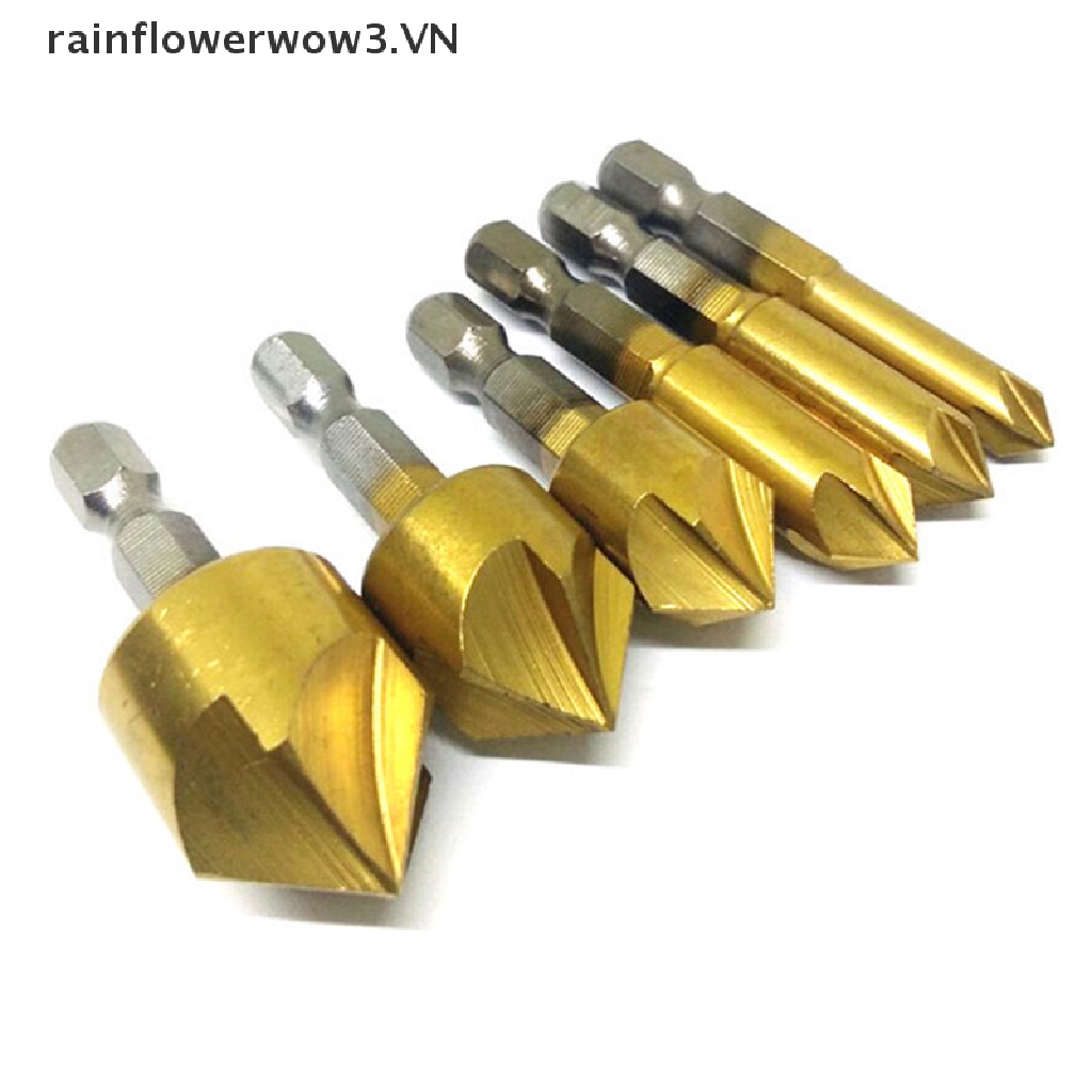 Bộ 6 Mũi Khoan 1 / 4 '' HSS 5 Rãnh 6mm-19mm Chuyên Dụng