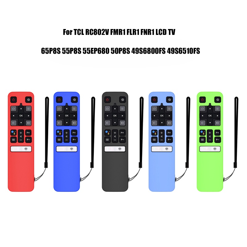 TCL Vỏ Silicone Bọc Điều Khiển Từ Xa Bằng Giọng Nói RC802v Fmr1 Flr1 Fnr1 Cho LCD TV 65p8s 55p8s 55ep630 50p8s