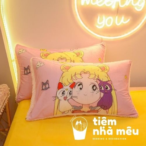 [ HÀNG LOẠI 1] Gối trẻ em cotton 100% ✨Tiệm Nhà Mêu ✨ Gối dành cho trẻ em từ 2 tuổi đến 7 tuổi Nhiều Mẫu Cute size 35x50