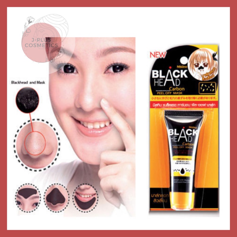Gel Lột Mụn Đầu Đen Mistine Blackhead Carbon Peel Off Mask 10ml - Thái Lan [Mua 01 tặng mask]