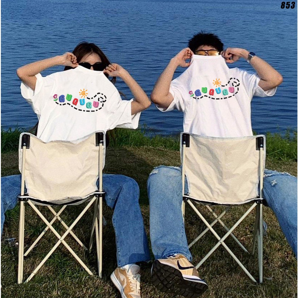 Áo thun form rộng nữ tay lỡ GuGuGu 853 HY KOREA