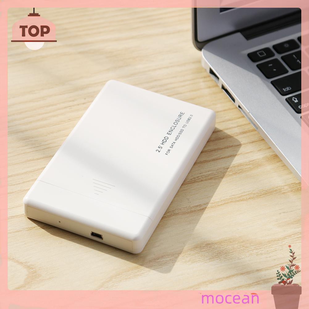 Mocean 2.5 Inch USB2.0 SATA Hard Disk Drive Box External HDD Enclosure Tool Free