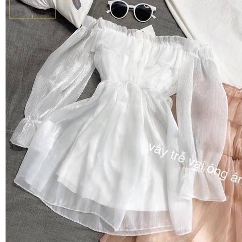 Váy Trễ Vai Ngực Bèo Tay Bồng CaMa Store M208