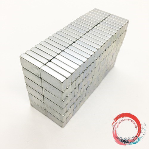 Nam châm kích thước 20x10x5mm mạ kẽm lực từ N35 giá rẻ