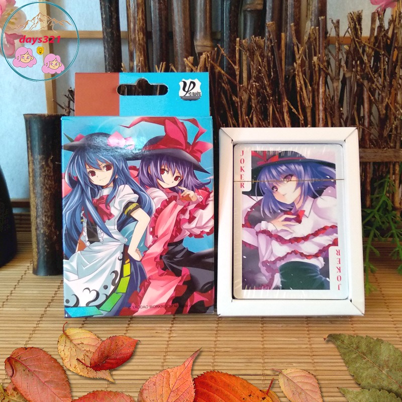 Bộ Bài Tây 54 lá CÔNG CHÚA PHÍA ĐÔNG tohou project 54 ảnh khác nhau thủy thủ mặt trăng anime chibi xinh xắn