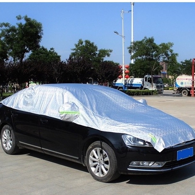 Bạt Phủ Nửa Xe Ô Tô, Bạt Che Nóc Xe Hơi Tráng Bạc Cao Cấp, Chống Nắng Mưa