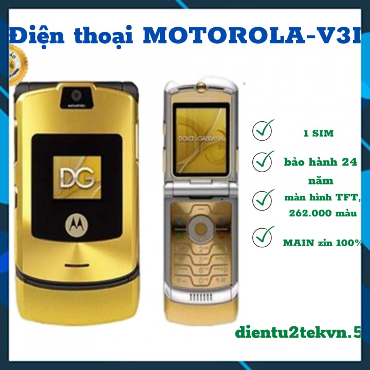 [GIÁ SỐC]Điện Thoại Nắp Gập Motorola v3i Chính Hãng Bảo Hành 24 Tháng