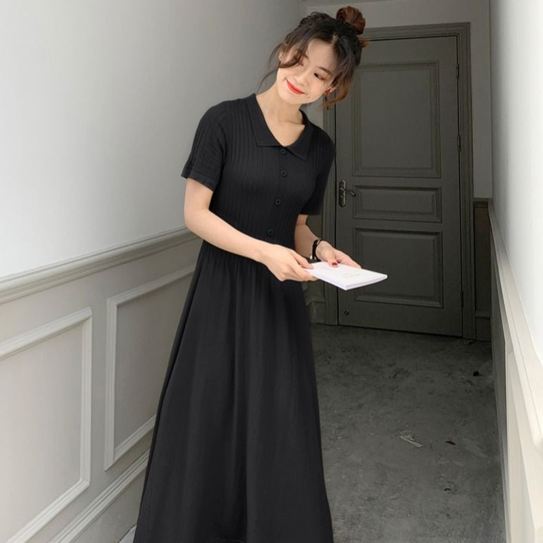 Váy len nữ dáng dài tiểu thư