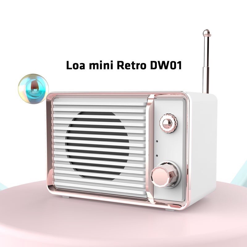 Loa radio kiểu dáng retro vintage âm thanh tốt nhỏ gọn rất xinh