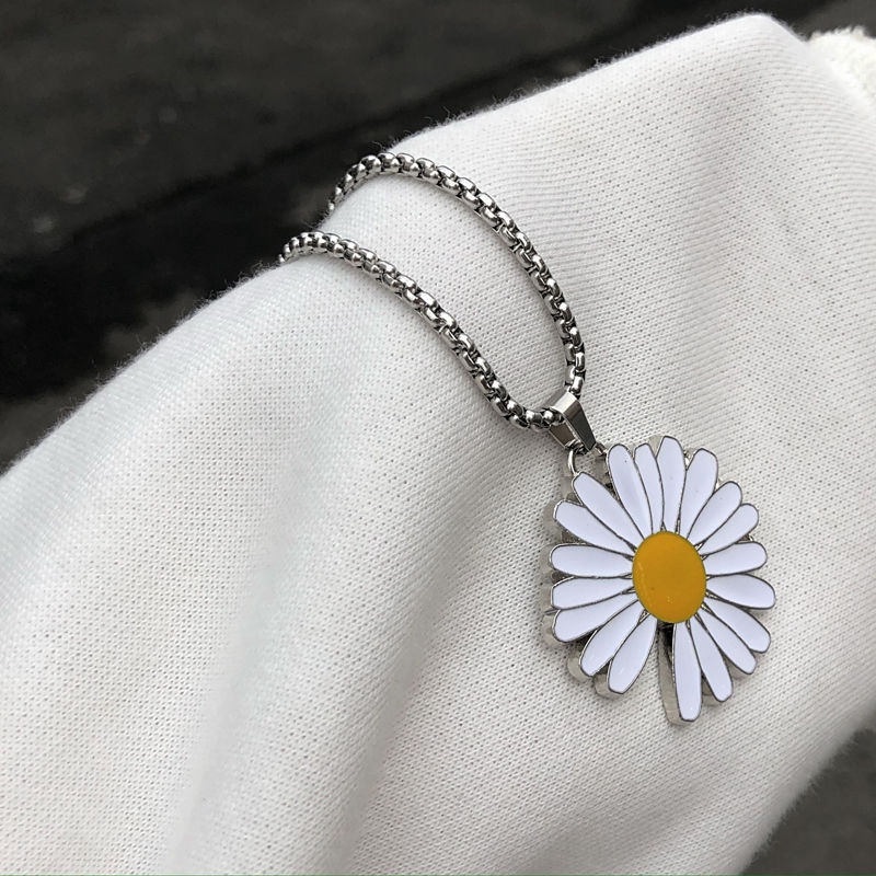 Dây Chuyền Mặt Hình Hoa Cúc Nhỏ Thời Trang Dành Cho Cặp Đôi 22176