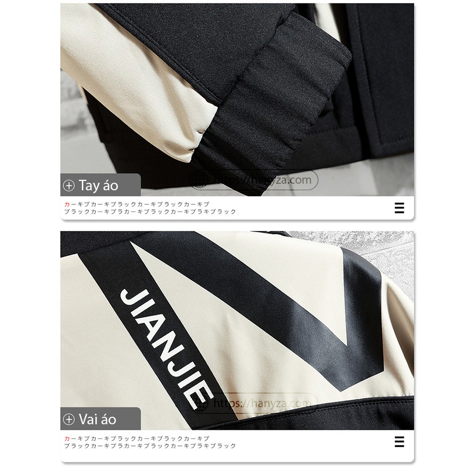 Áo khoác nam phối màu kèm mũ Danny the Bull JK8817