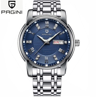 (Chính Hãng) Đồng Hồ Nam PAGINI ITALIA DESIGN - Dây Đúc Cao Cấp - Hiển Thị Lịch Ngày