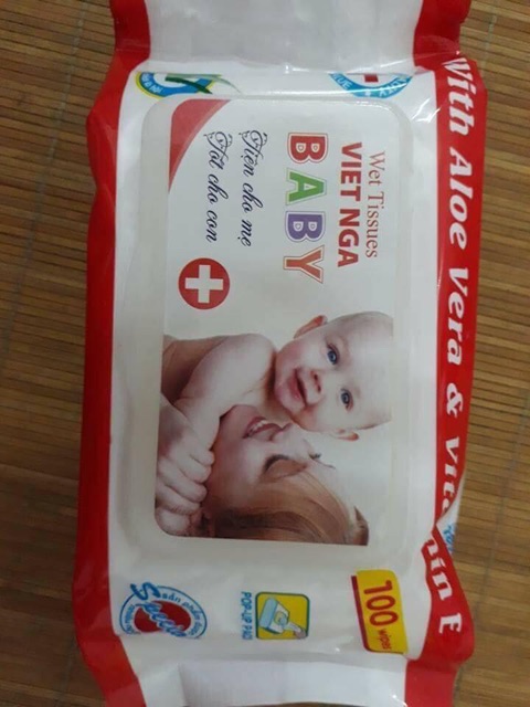 Giấy ướt Baby Thiên Phúc mềm mịn an toàn cho da gói 100 tờ