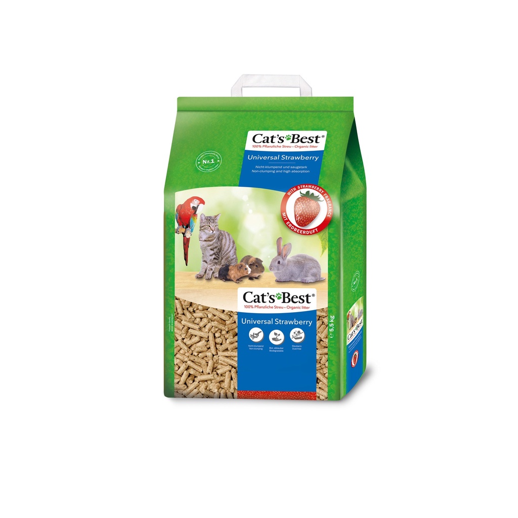 Cát gỗ vệ sinh cho mèo Cat's Best Universal 10L - 5.5kg, Không vón cục | Không bụi | Xả được tolet