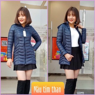 áo phao dáng dài nữ