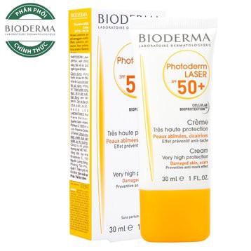 Kem Chống Nắng Bioderma Photoderm Laser SPF 50 dành cho Da Tổn Thương, Thâm nám, sau sử dụng Laser