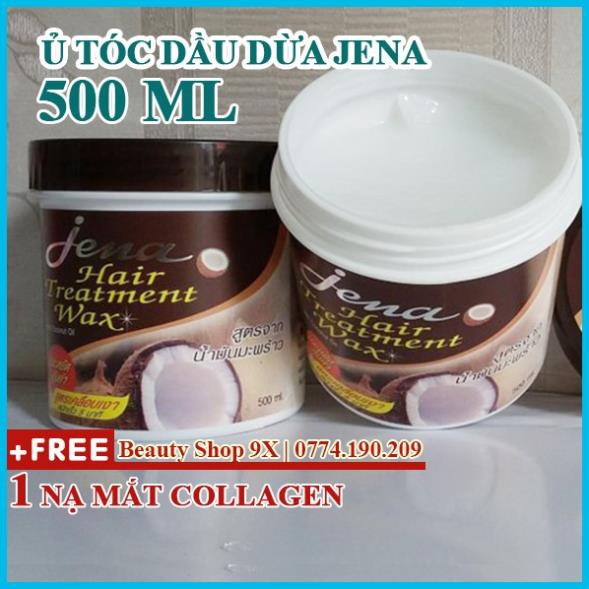 Kem Ủ Tóc Dầu Dừa Jena Coconut Hair Treatment Wax (500ml)