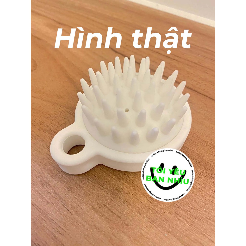 Lược gội đầu Silicone Nhật - Mát xa da đầu - Giảm rụng tóc - Kích thích mọc tóc