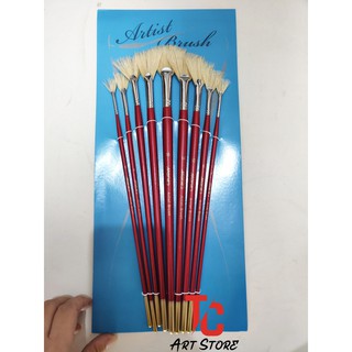 Bộ cọ quạt 9 cây Maries ĐỦ SIZE
