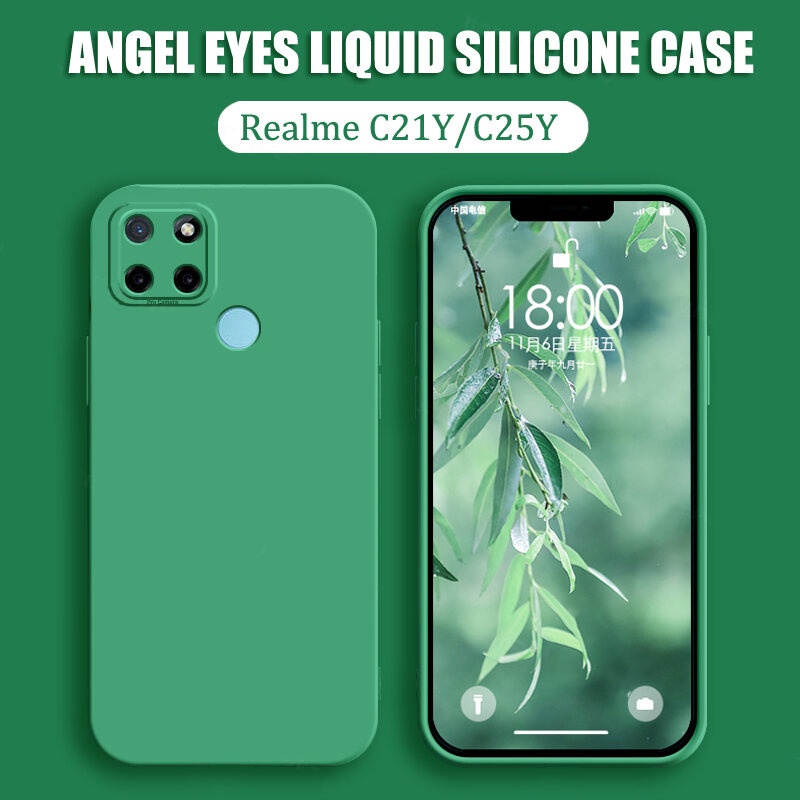 Ốp Điện Thoại Silicon Mềm Nhám Bảo Vệ Camera Cho Realme C25 C21 C20 C17 C15 C12 C11 C3 C2 C21Y C25Y C20A C25S