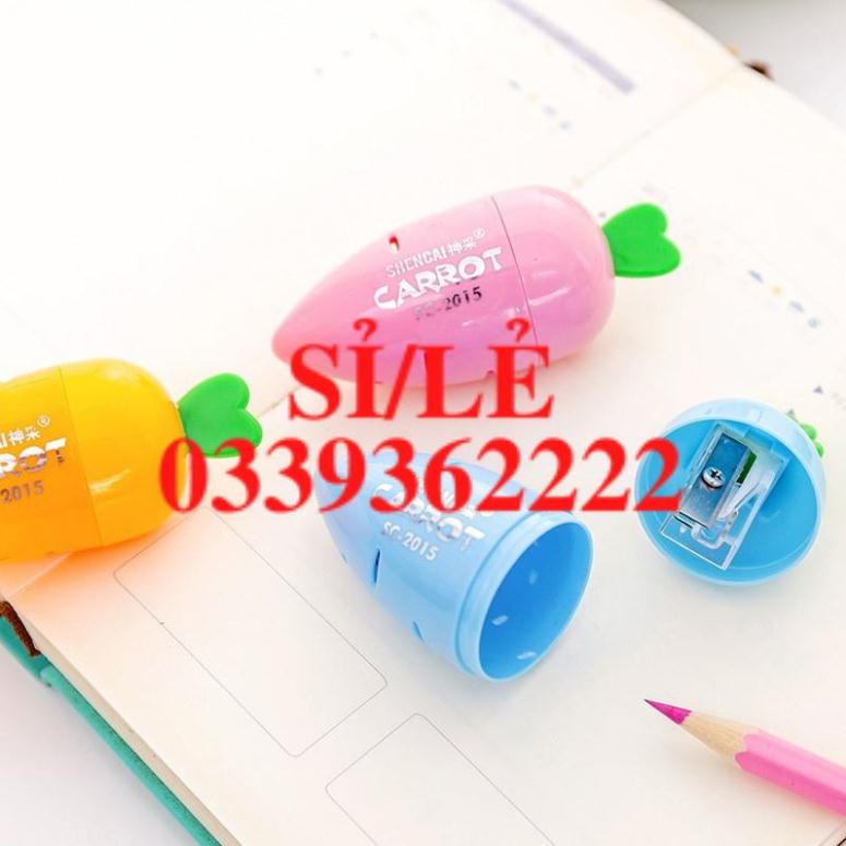 [ COCOLOVE ] Gọt bút chì hình củ cà rốt bằng nhựa lưỡi sắc (GBC04)  HAIANHSHOP