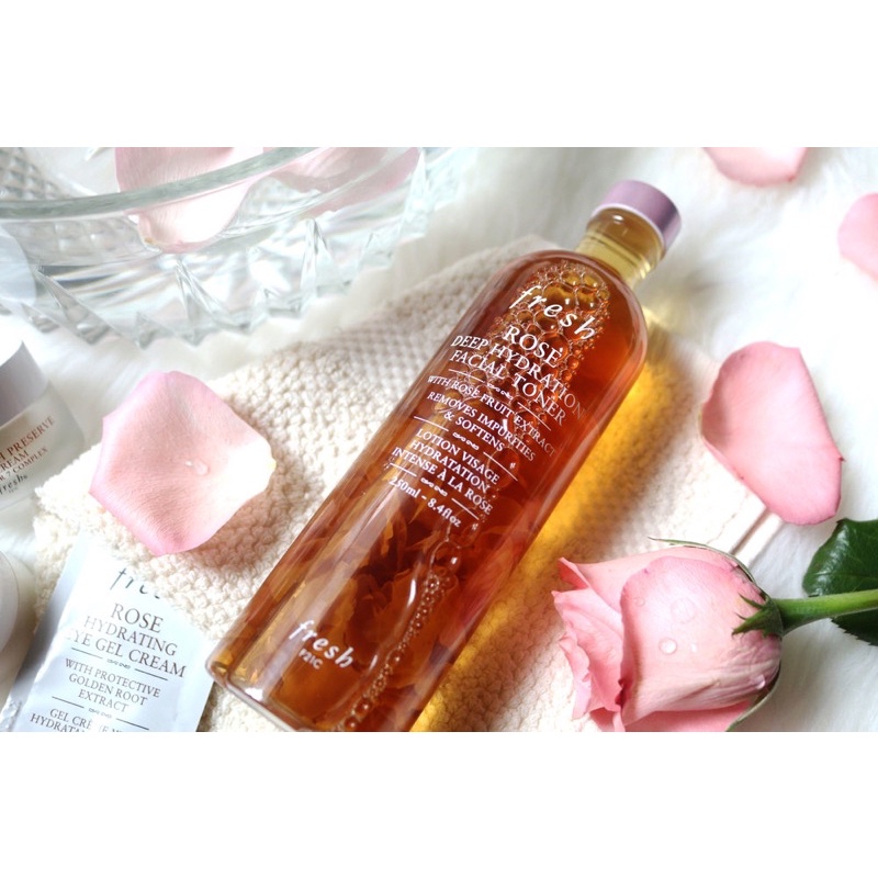 Toner hoa hồng Fresh Rose Deep Hydration Facial Toner