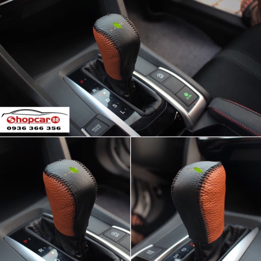 Bọc Cần Số xe HONDA CIVIC SỐ TỰ ĐỘNG  Da Bò Nhiều Màu Sắc...