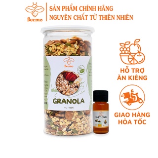 Granola yến mạch mix 7 loại hạt dinh dưỡng, ngũ cốc ăn kiêng giảm cân Beemo