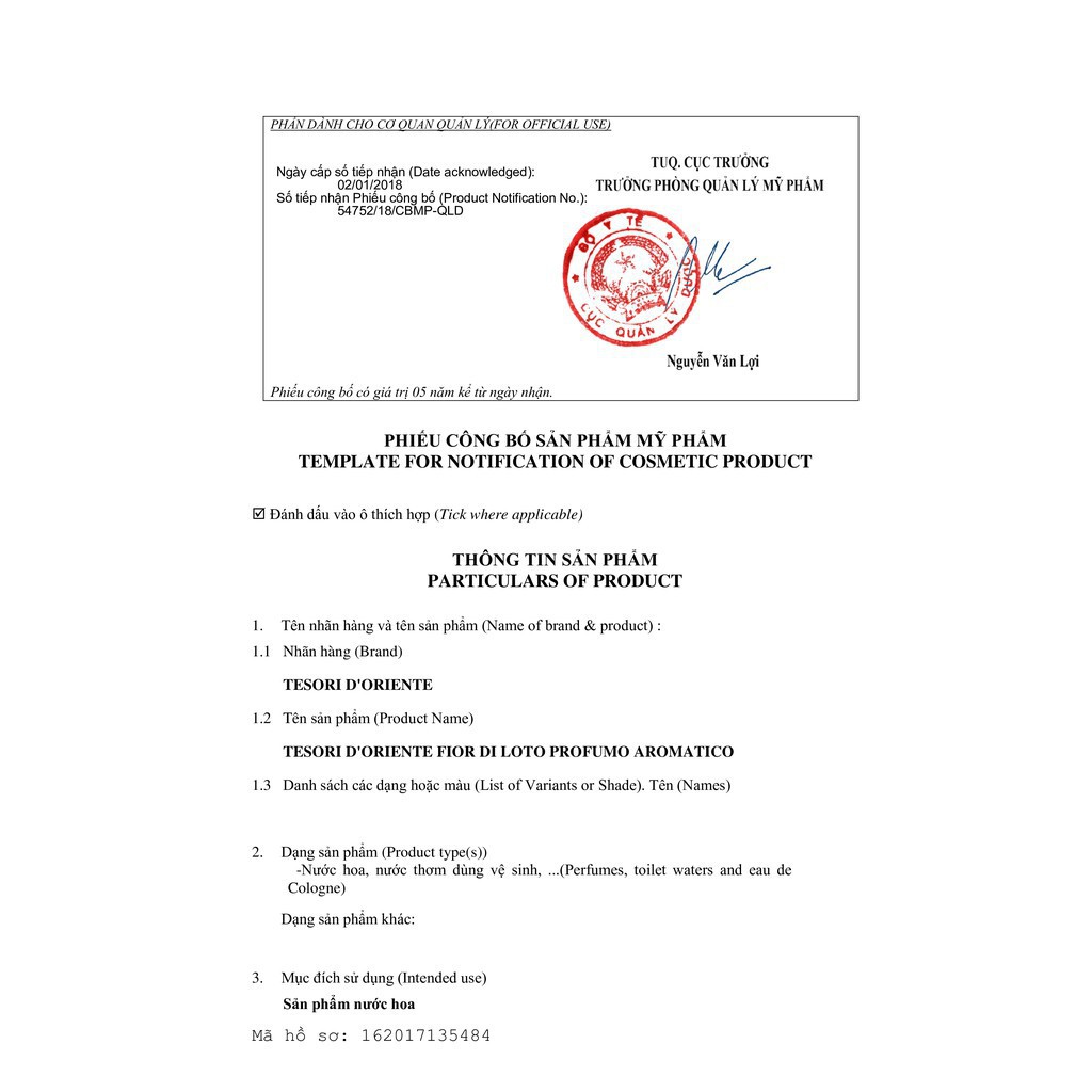 [CHINH HÃNG] Nước Hoa Italia hương Hoa Sen 100ml Tesori D'Oriente -  Hương thơm say đắm đầy cuốn hút | BigBuy360 - bigbuy360.vn