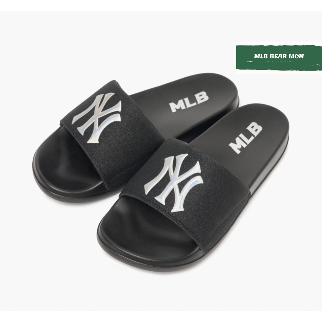 Dép MLB New Mound Hologram New York Yankees 3Alpad423-50Bks Màu Đen