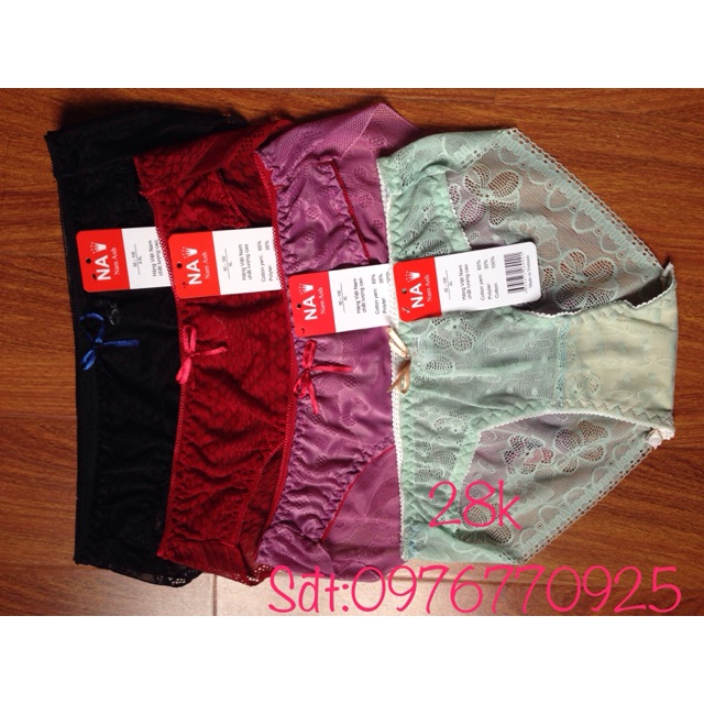Combo 6 quần lót ren nữ hàng VN chất lượng cao